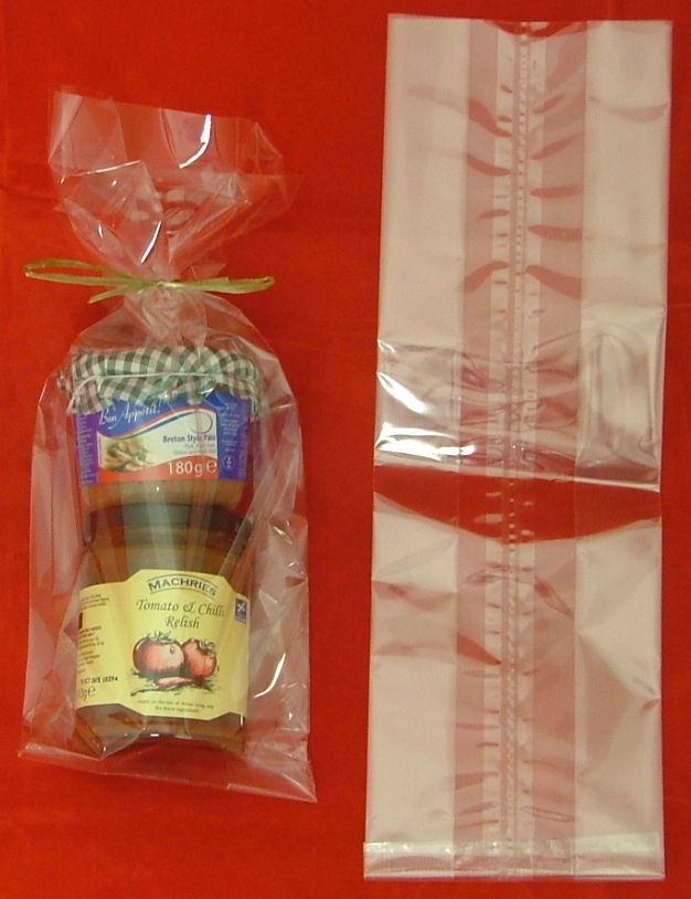 OPP Reinforced Crimped Bottom Bag 125mm x 200mm x380mm