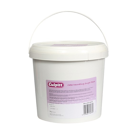Culpitt Cake Decorating Sugar Paste Brilliant White 5gk Tub