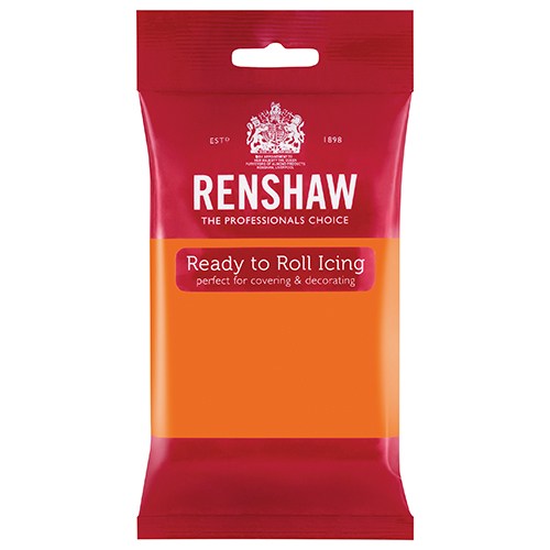 Renshaw Fondant Icing 250g Pack Tiger Orange